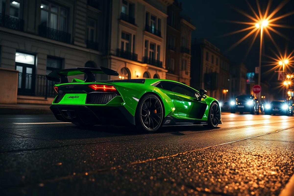 Lamborghini Aventador SVJ en location chez KARSCOM à Paris