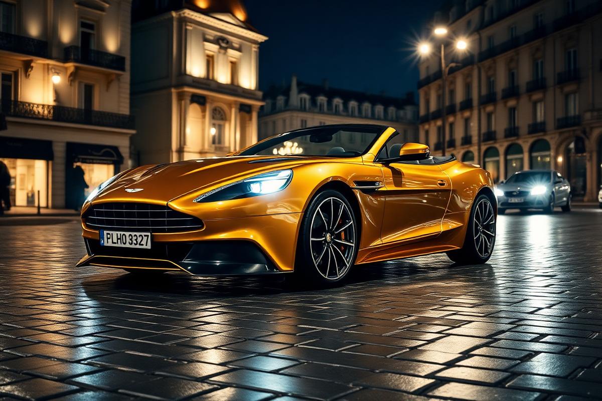 Aston Martin Vanquish Volante en location chez KARSCOM à Paris